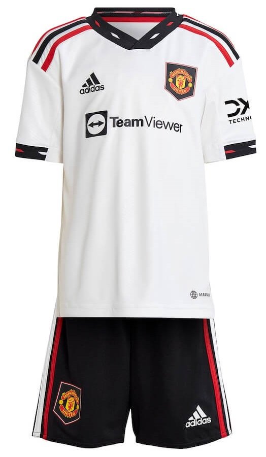 Kit infantil II Manchester United 2022 2023 Adidas oficial 